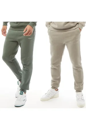 Crosshatch Twee Joggingbroeken Heren Navy/Antraciet Melange