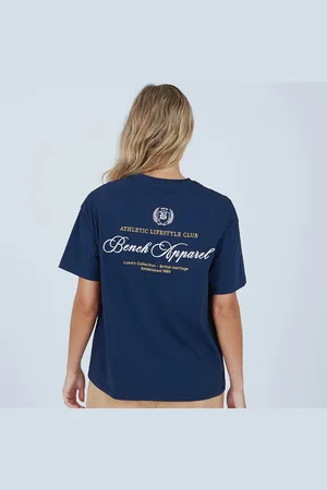 Bench T-shirt Taja Navy Dames