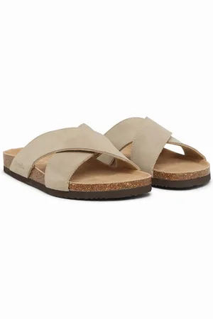 Bench Heren Peel Sandalen met Kruisband Taupe
