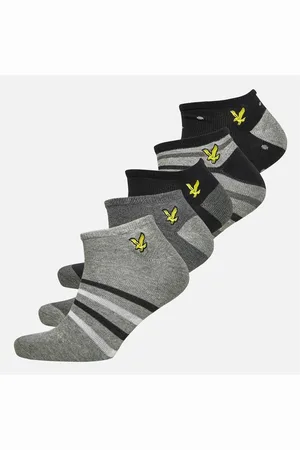 Lyle & Scott Heren Kylo Vijf Paar Sportsokken Polka Dot / Streep / Zwart / Grijs Gemêleerd / Donker Grijs Gemêleerd