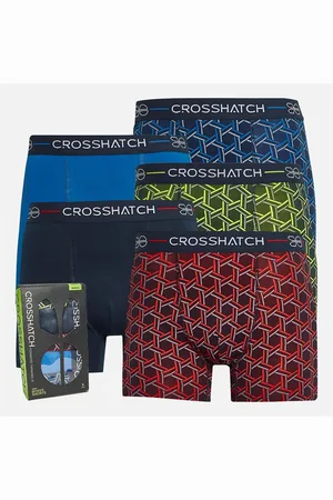Crosshatch Heren Lattix Set van 5 Boxershorts Geassorteerd