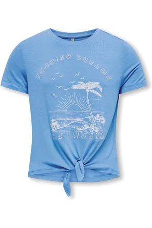 ONLY Meisjes Rita Shiny Knot T-shirts