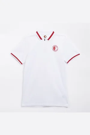 CASTORE Heren FR Feyenoord Classic Polo Brilliant White