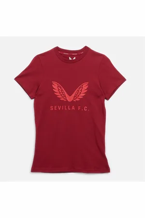 CASTORE Dames SFC Sevilla FC Travel Logo T-Shirt Biking Red