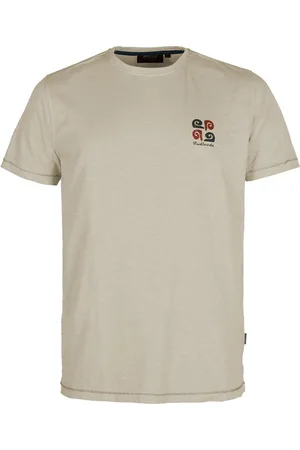 INDICODE Heren Amos T Shirt Fog