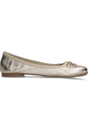 Manfield Gouden leren ballerina