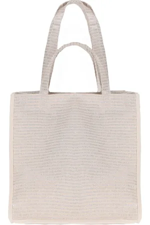 Manfield & zilver gestreepte shopper
