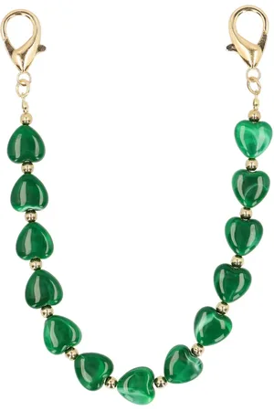 Manfield Groene hartjes bag charms