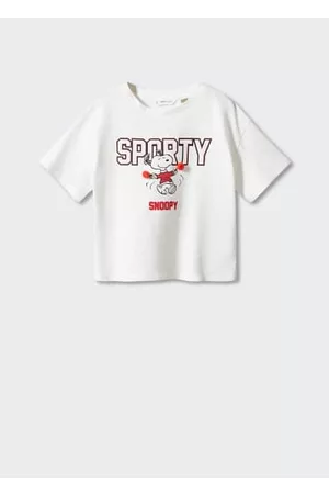 MANGO Meisjes T-shirts - Bedrukt Snoopy T-shirt