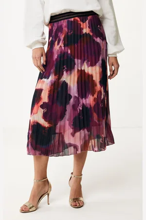 Mexx Plissé Rok met Print Paars