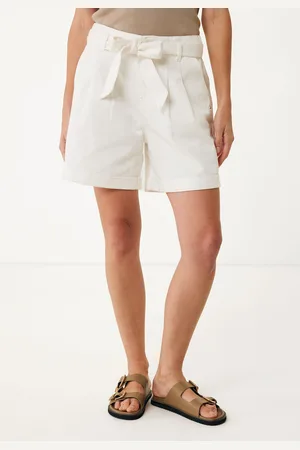 Mexx Broek Paperbag Off White