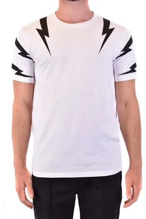 Neil Barrett Tops, Heren, Wit, S, T-shirt