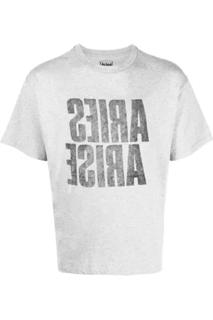 ARIES Tops, Heren, Grijs, L, T-shirts