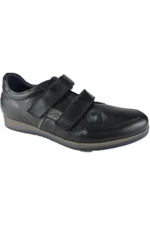 Fluchos Schoenen, Heren, Zwart, 46 EU, Herenschoenen Velcro-schoen