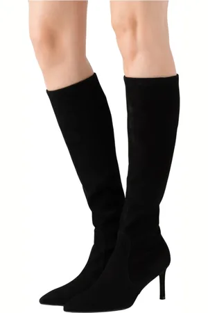 Stuart Weitzman Schoenen, Dames, Zwart, 36 EU, Suède, Vanessa Boots