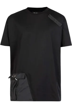Les Hommes Tops, Heren, Zwart, M, Katoen, T-Shirt