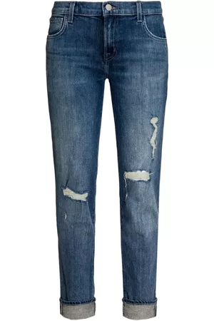 J Brand Straight Jeans - Blauw - Dames