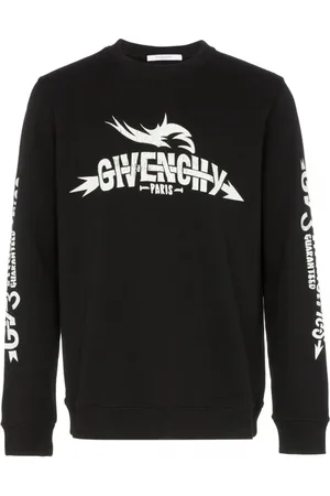 Givenchy Sweatshirts & Hoodies, Heren, Zwart, L, Katoen, Logo Sweatshirt