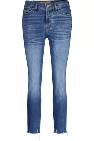 7 for all Mankind Skinny Jeans - Blauw - Dames