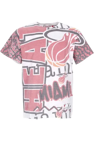 Mitchell & Ness Tops, Heren, Wit, S, t-shirt