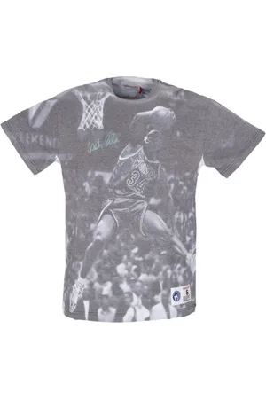 Mitchell & Ness Tops, Heren, Grijs, M, T-shirts