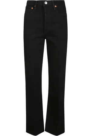 RE/DONE Jeans, Dames, Zwart, W29, Straight Jeans