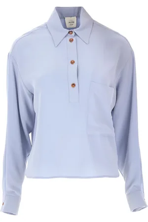 ALYSI Blouses & Shirts, Dames, Blauw, M, Shirt