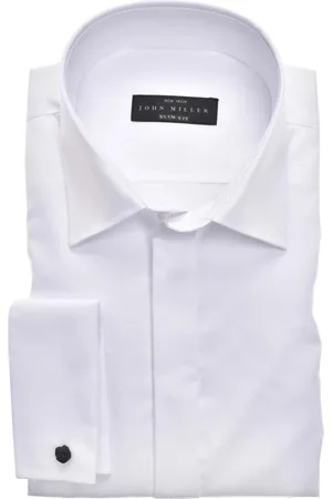 john miller Overhemden, Heren, Wit, 2Xl, Katoen, Shirt