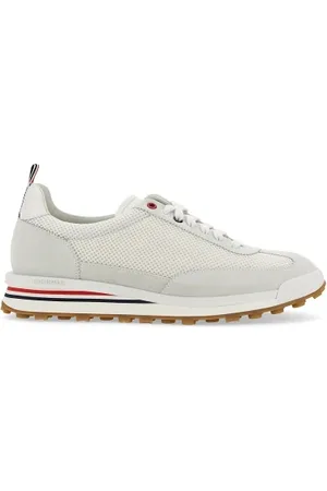 Thom Browne Schoenen, Heren, Wit, 41 1/2 EU, Leer, Tech Runner Sneaker