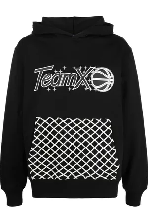 JUST DON Sweatshirts & Hoodies, Heren, Zwart, L, Katoen, Hoodies