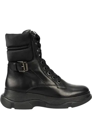 Geox Schoenen, Dames, Zwart, 37 EU, Leer, Mac Aone -laarzen