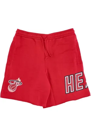 Mitchell & Ness Korte broeken, Heren, Rood, XS, NBA -speldag Franse Terry Shorts Hardwood