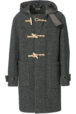 Gloverall Mantels, Heren, Grijs, S, Tweed, 70e verjaardag Monty Duffle Coat