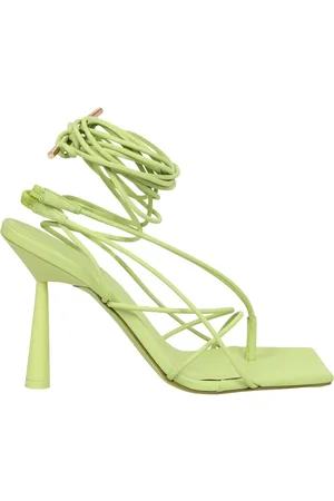 Gia Borghini Schoenen, Dames, Groen, 36 EU, Leer, Sandali
