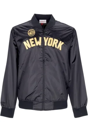 Mitchell & Ness Jassen, Heren, Zwart, XL, Satijn, satijnen jas