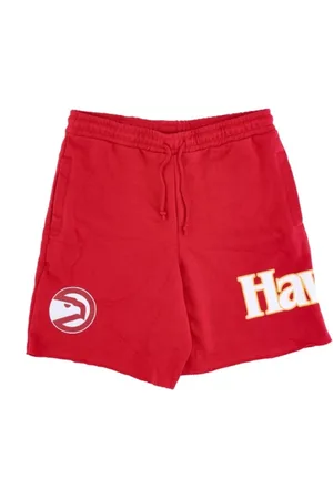 Mitchell & Ness Korte broeken, Heren, Rood, M, NBA -speldag Franse Terry Shorts Hardwood