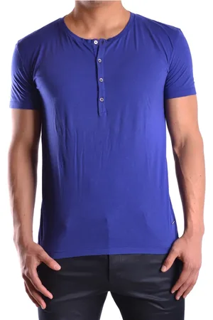 Costume National Tops, Heren, Blauw, M, T-shirt
