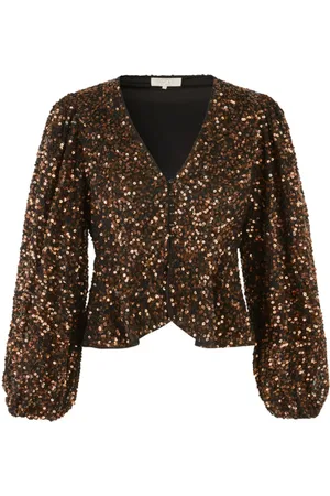 Notes Du Nord Blouses & Shirts, Dames, Bruin, M, Eloise blouse