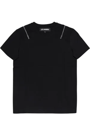 Les Hommes Tops, Heren, Zwart, S, Katoen, t-shirt