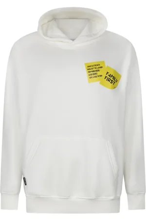 Family First Sweatshirts & Hoodies, Heren, Wit, S, Milano Post-It Hoodie Senior