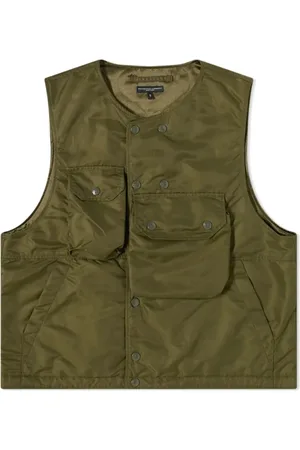 ENGINEERED GARMENTS Jassen, Heren, Groen, S, Nylon, Vest