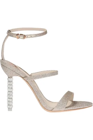SOPHIA WEBSTER Schoenen, Dames, Grijs, 38 1/2 EU, Leer, Rosalind high-heeled sandals