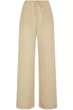 Filippa K Wijde Broeken - Beige - Dames
