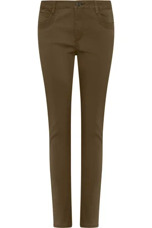 C.ro Jeans, Dames, Bruin, 3Xl, Katoen, Skinny jeans