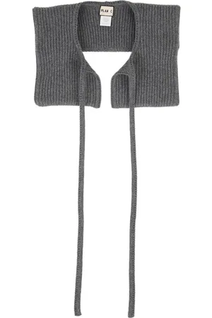 Plan C Accessoires, Dames, Grijs, ONE Size, Katoen, Winter sjaals