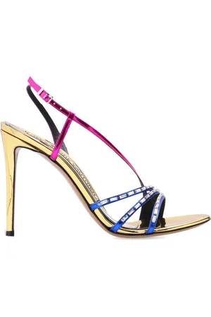 ALEXANDRE VAUTHIER Schoenen, Dames, Geel, 37 EU, Leer, Stiletto-hakken sandalen
