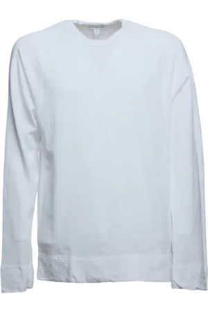 James Perse Tops, Heren, Wit, L, Lange mouwenshirt