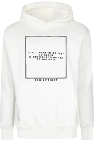 Family First Sweatshirts & Hoodies, Heren, Wit, L, Milano iconische hoodie senior wit