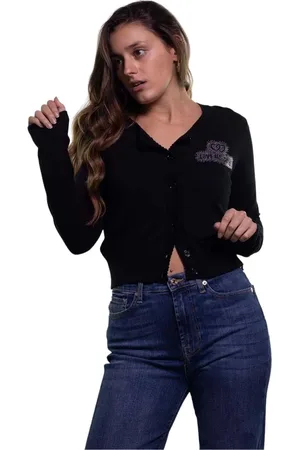 Moschino Truien, Dames, Zwart, M, Wol, H65 90 x 13 Jas