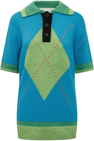 Andersson Bell Truien, Dames, Blauw, M, Lang gebreide kleding